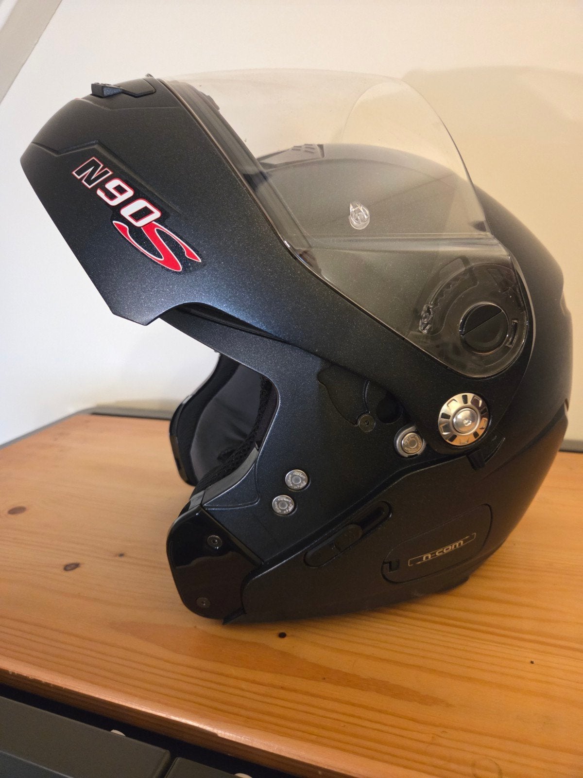 Nolan N90 S Systeemhelm - Maat M, Mat Zwart, Ophalen, M, Systeemhelm, Tweedehands