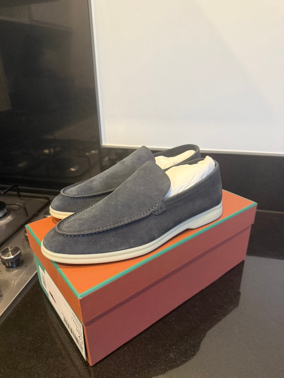 Loro Piana Summer Walk Caviar Suede, Kleding | Heren, Schoenen, Loafers, Blauw, Nieuw, Ophalen of Verzenden