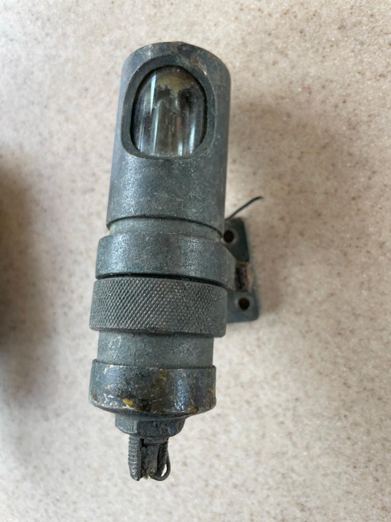 Vintage militaire lamp 6-8V Philips, mogelijk WOII, Ophalen of Verzenden