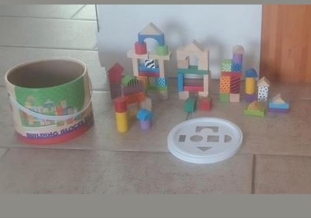 Mini matters toys houten blokken ton met 76 blokken.
⁸, Ophalen of Verzenden