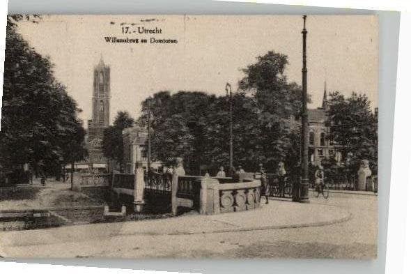 Utrecht Willemsbrug+Domtoren Galeries Moderne Nr 17 st1930