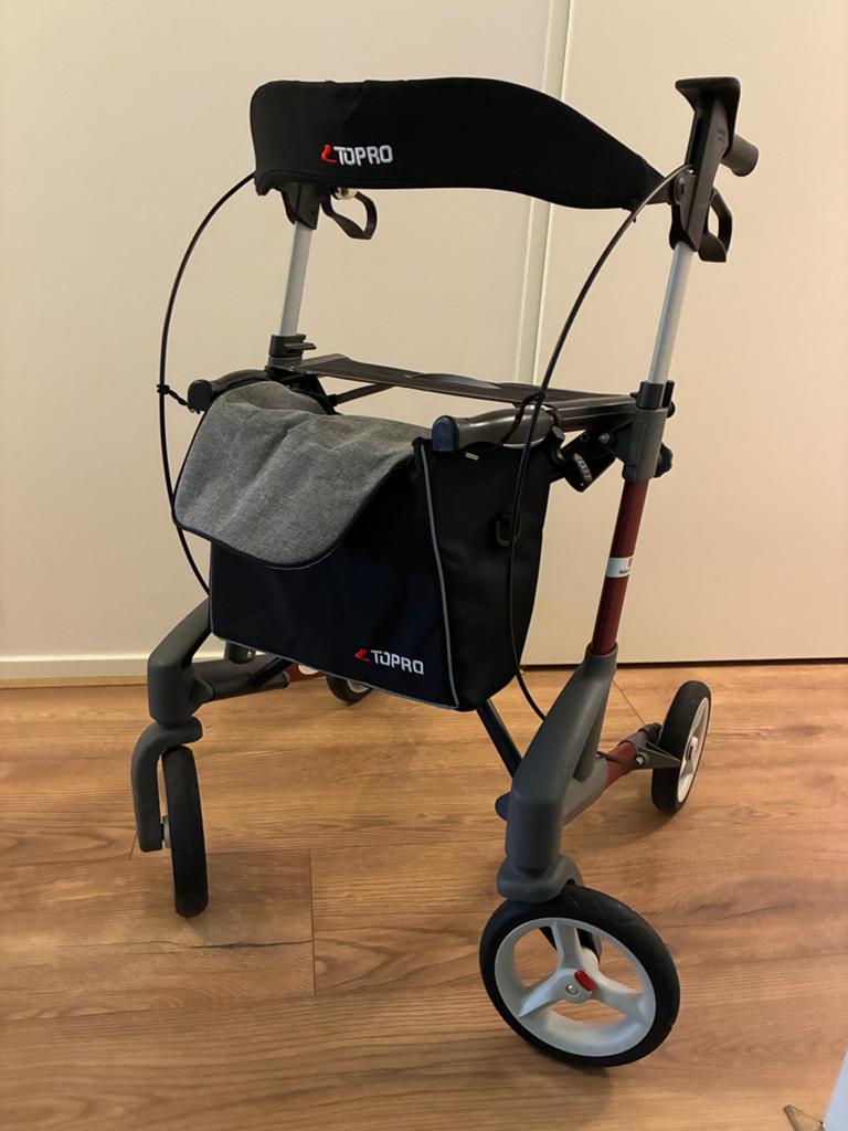Topro Rollator Troja 5G M, Ophalen, Opvouwbaar, Gebruikt