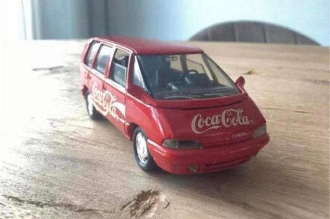 Solido Renault Espace Coca-Cola – schaal 1:43, Ophalen of Verzenden, Zo goed als nieuw, Auto, Solido