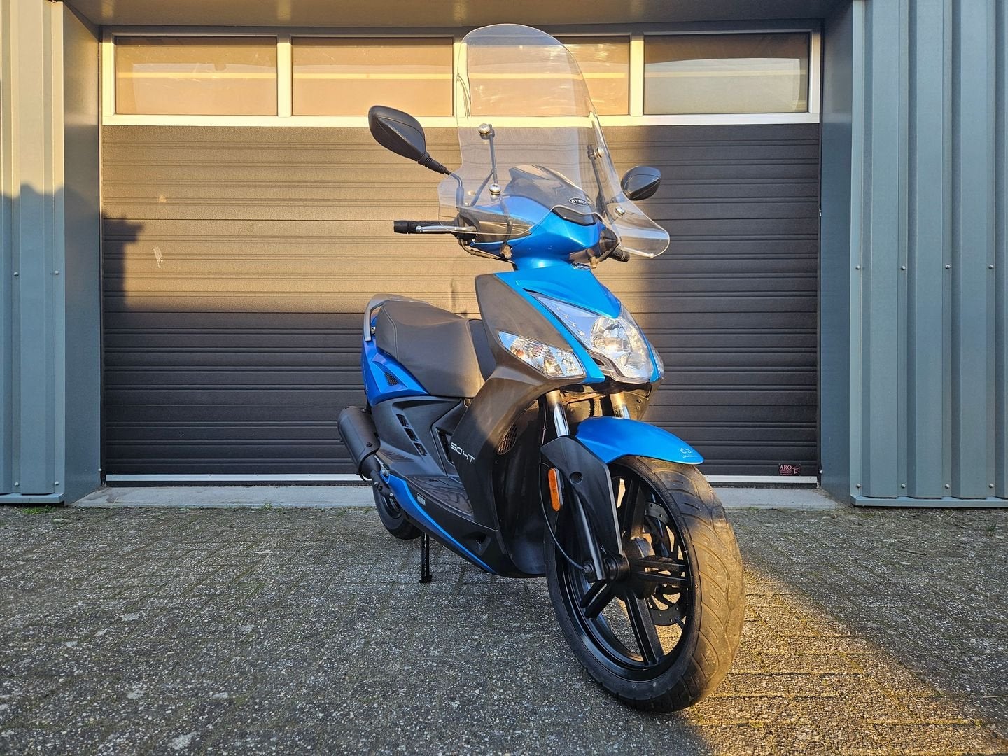 KYMCO AGILITY 16 + 4T SNOR BJ2017 MAT BLAUW 15344KM + SCHERM, Kymco, Onbekend, Ophalen of Verzenden, Zo goed als nieuw