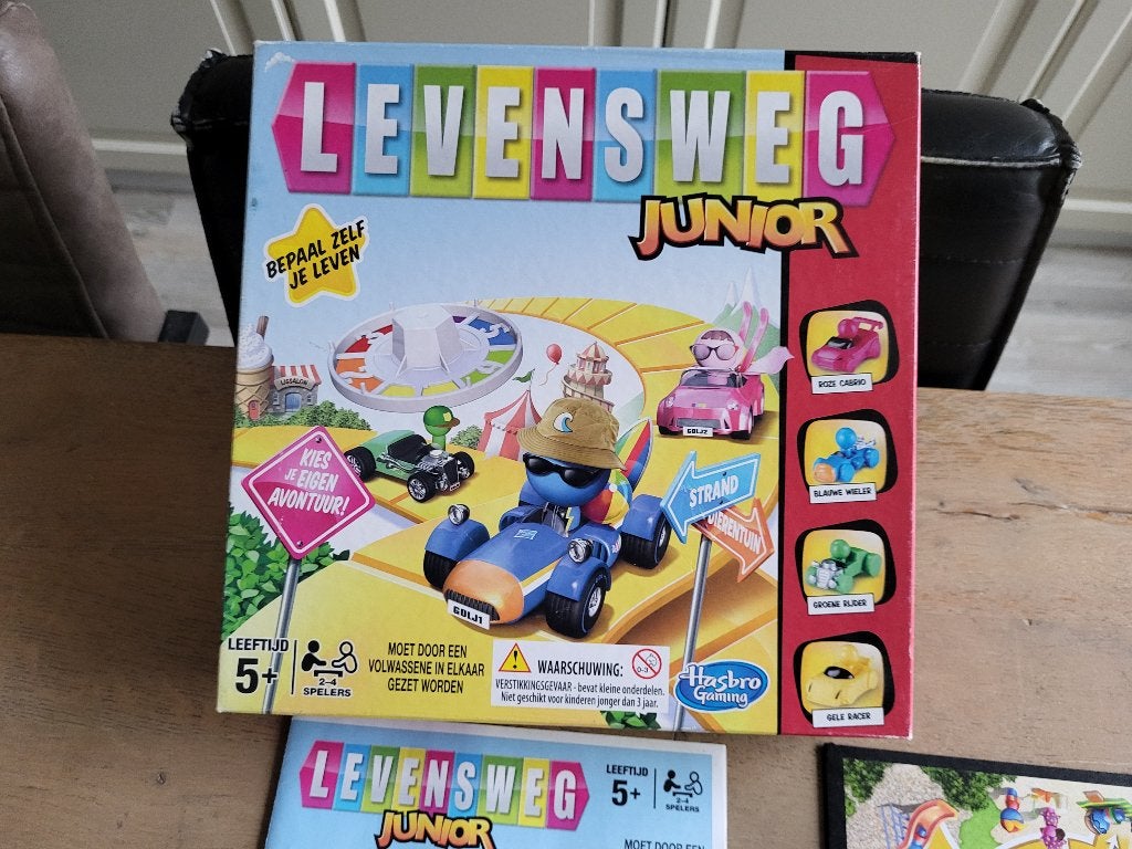 Levensweg Junior - Leuk bordspel voor kinderen, Een of twee spelers, Ophalen of Verzenden, Gebruikt, Hasbro Gaming