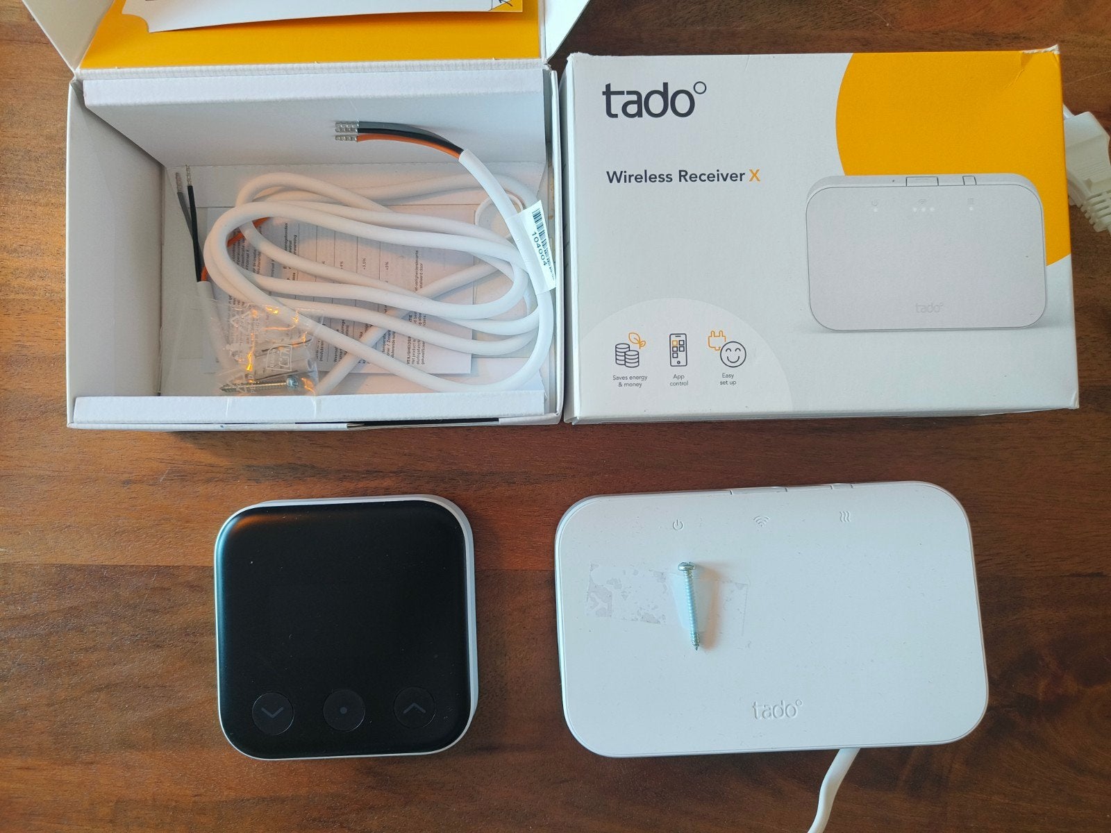 Tado Wireless Receiver X en slimme thermostaat, Ophalen of Verzenden, Slimme thermostaat, Zo goed als nieuw