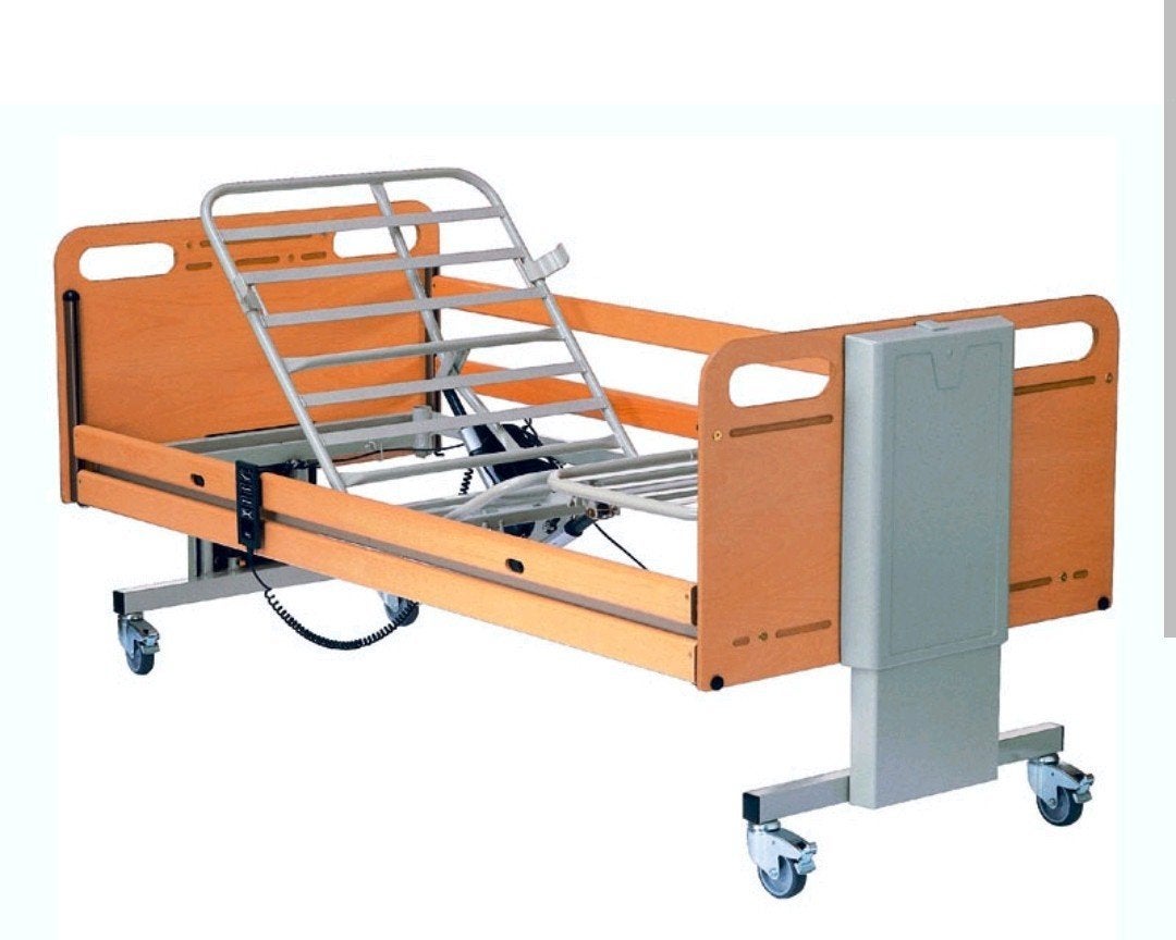 Elektrisch senioren zorgbed 90x200cm, Ophalen, Modern en functioneel, Verstelbaar, 90 cm