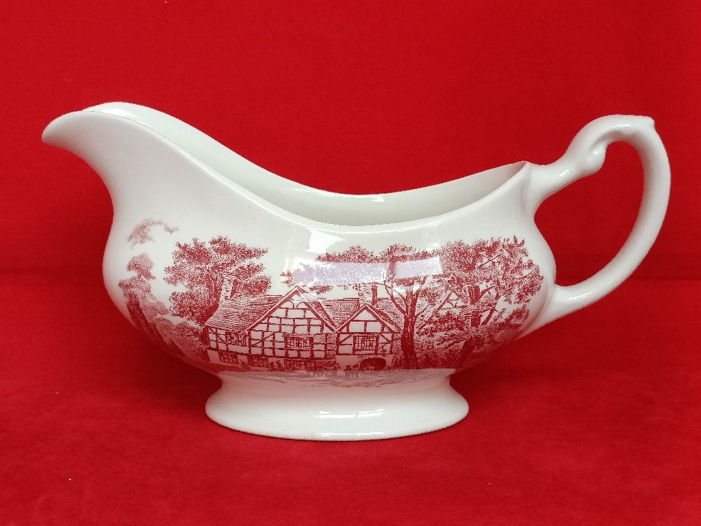 J&G Meakin Merrie England - sauskom / saucière, Antiek en Kunst, Antiek | Servies los, Ophalen of Verzenden