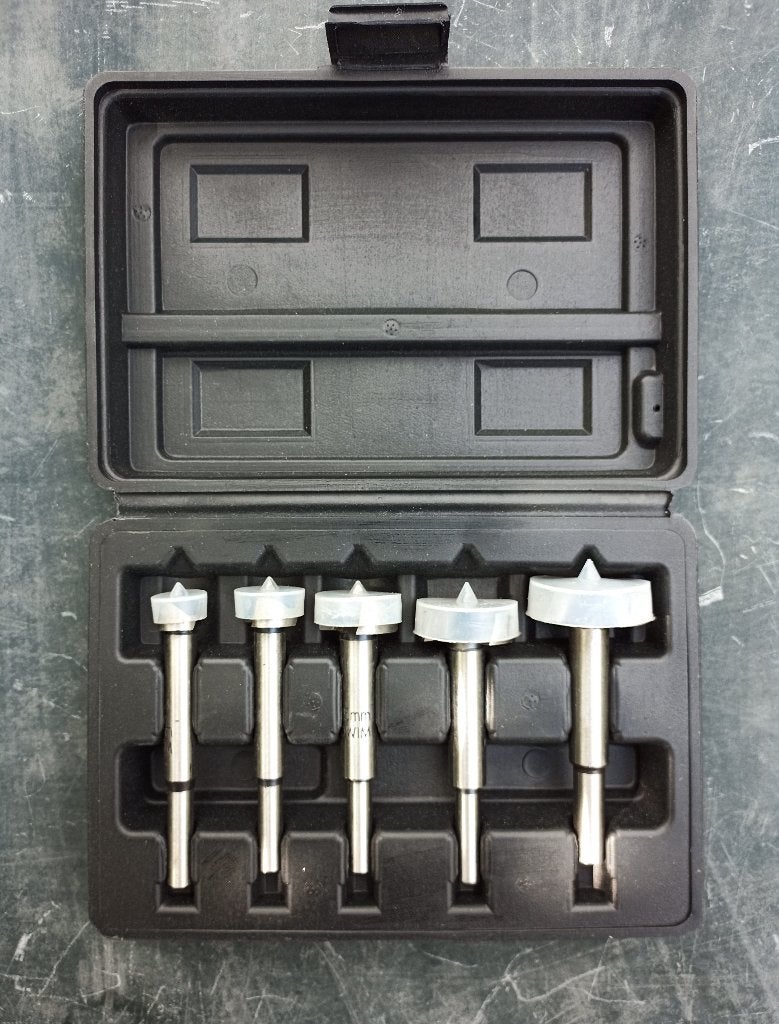 Nieuw POWERFIX Profi Forstner Boor Set - 5-delig, Ophalen of Verzenden, Nieuw, Boor- en Schroefmachine