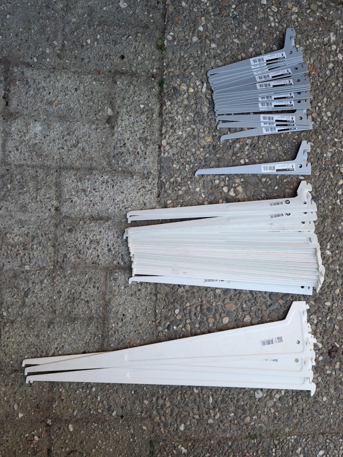 Plankdragers voor wandrailsysteem - 20, 25, 40 en 60cm, Ophalen of Verzenden