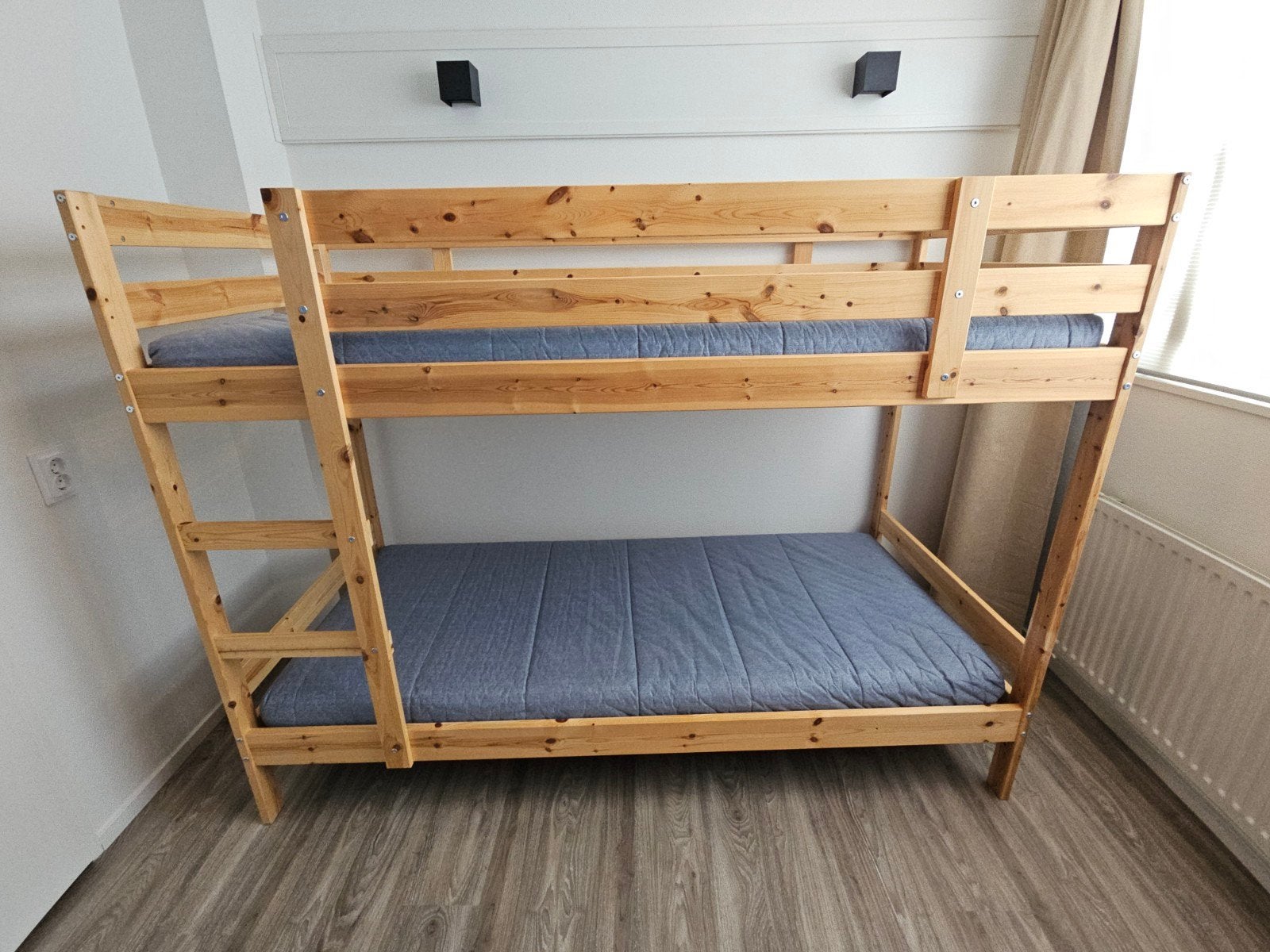 IKEA MYDAL Stapelbed - Zo goed als nieuw - Zonder matrassen, Ophalen, 90 cm, Tweepersoons, Minder dan 160 cm