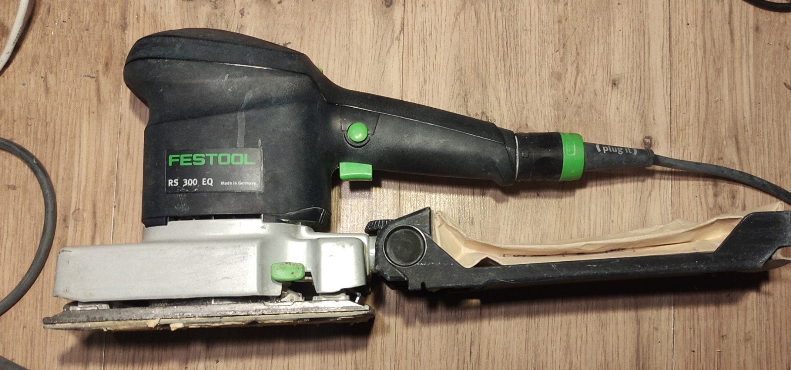 Festool RS 300 EQ Vlakschuurmachine met stofopvangzak, Ophalen, Gebruikt, Minder dan 600 watt, Vlakschuurmachine