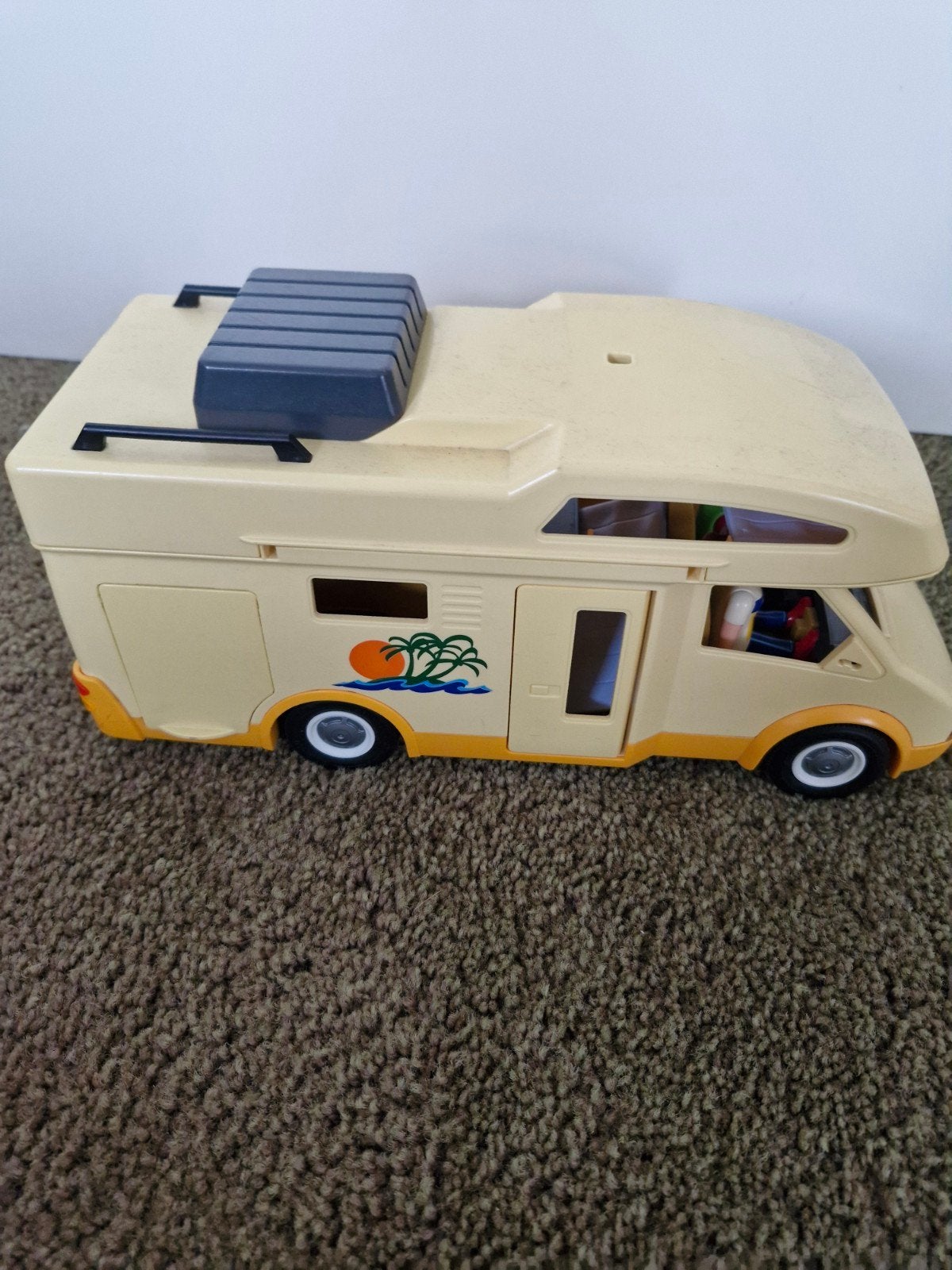 Playmobil camper met accessoires en poppetjes, Ophalen of Verzenden, Gebruikt