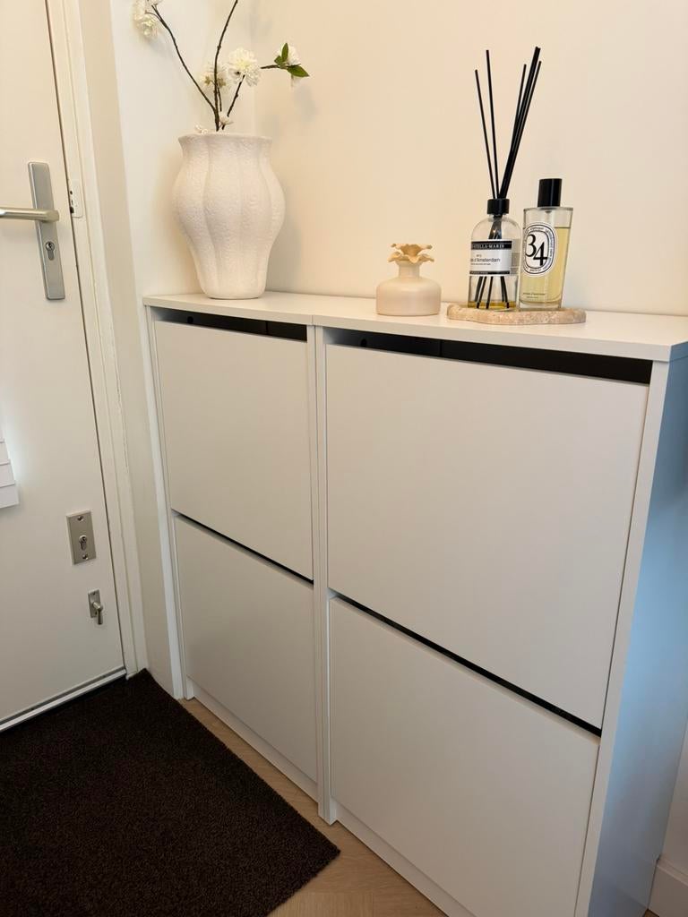 NIEUW Ikea Bissa schoenenkasten wit - twee stuks, Huis en Inrichting, Kasten | Schoenenkasten, Ophalen, Zo goed als nieuw