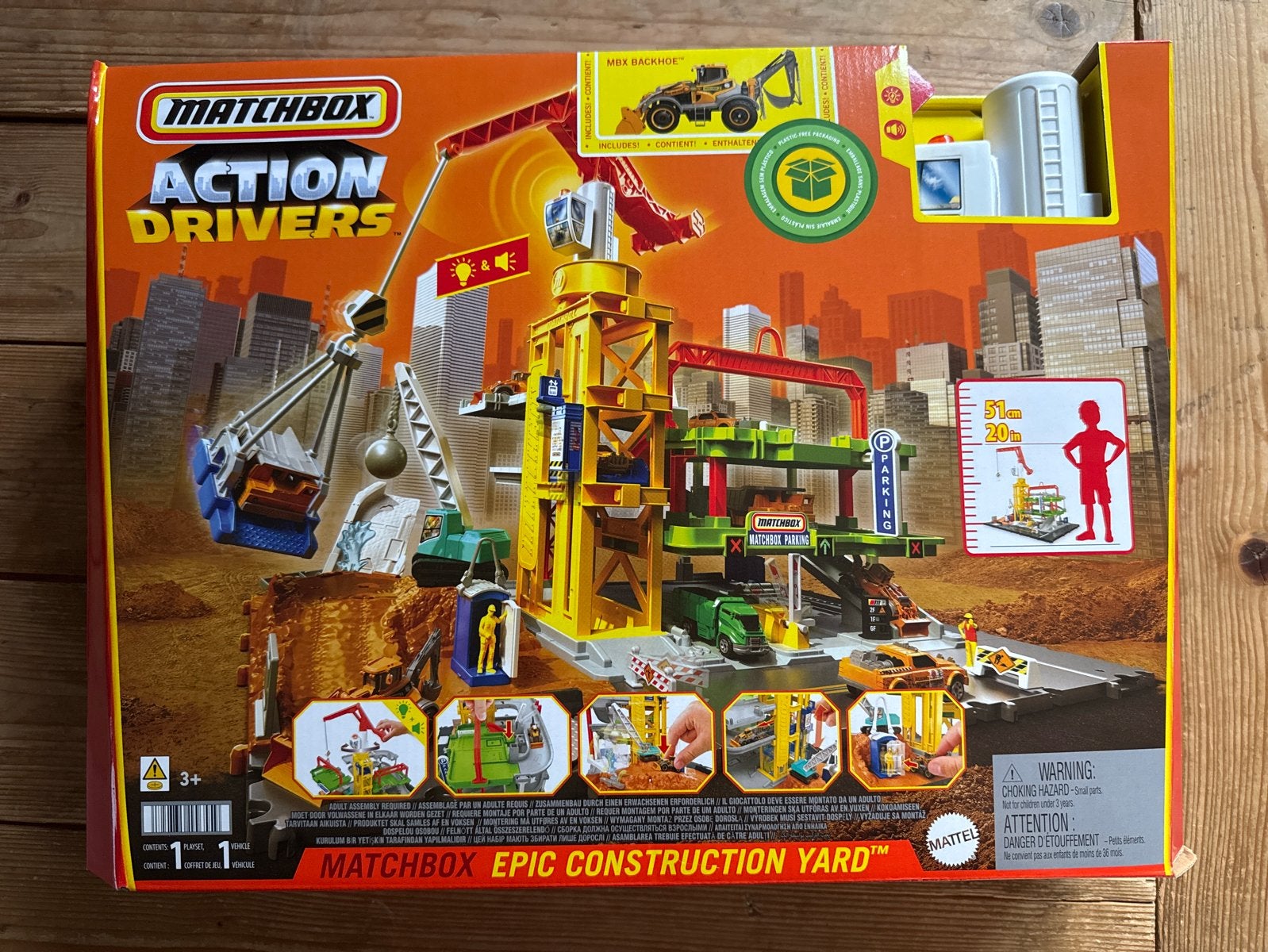 Matchbox Epic Construction Yard parking, Ophalen of Verzenden, Nieuw, Elektrisch, Overige merken