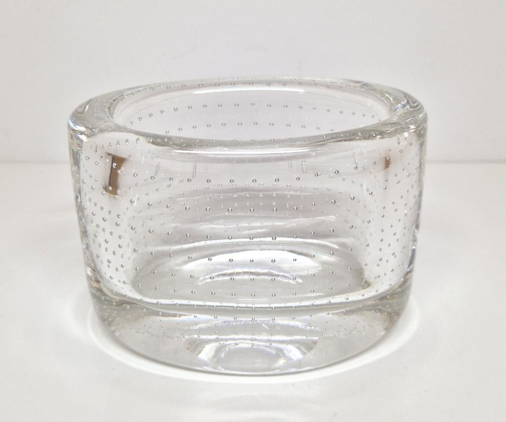 Floris Meydam Royal Leerdam ovaal spijkerbakje., Antiek en Kunst, Antiek | Glas en Kristal, Ophalen of Verzenden