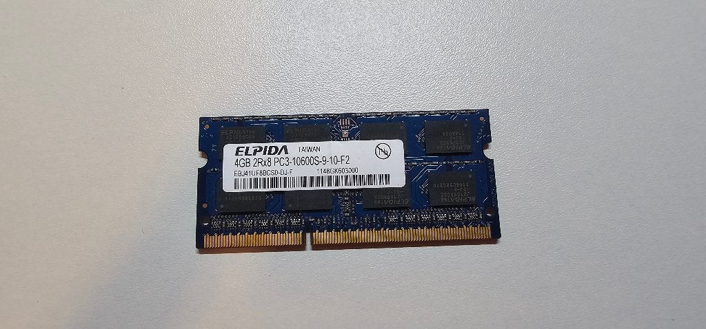Elpida 4GB DDR3 1333MHz SO-DIMM RAM – HP 621569-001, Gebruikt, DDR3, Ophalen of Verzenden, Laptop