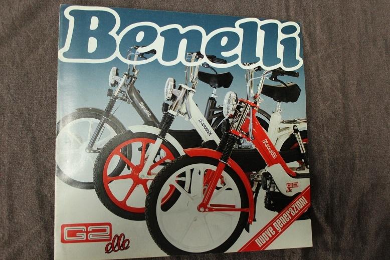 Benelli G2 Elle 1985 bromfiets verkoop folder, Ophalen of Verzenden, Gebruikt