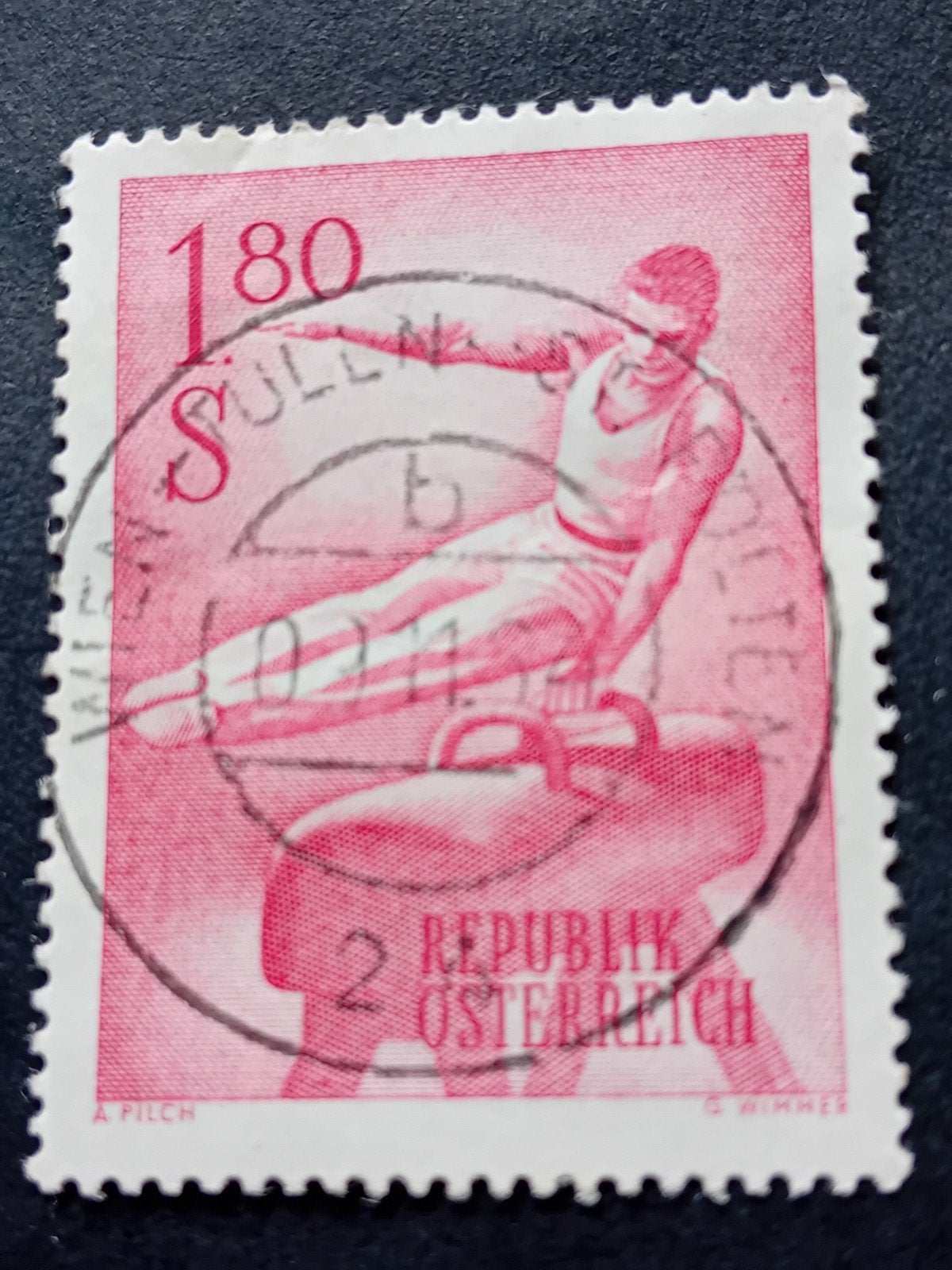 Oostenrijkse postzegel turnen, gestempeld, Ophalen of Verzenden