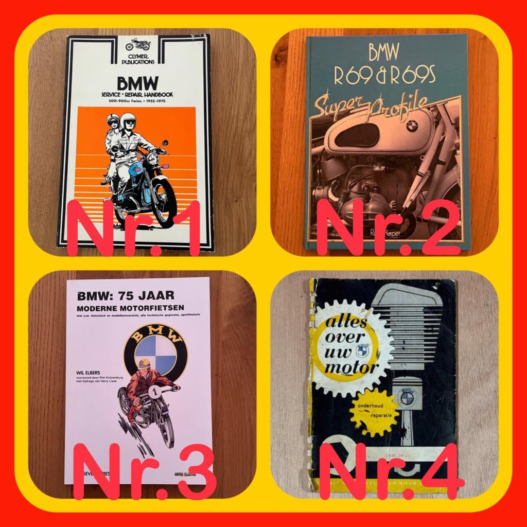 152.   BMW Motor Boeken vier stuks., Ophalen of Verzenden