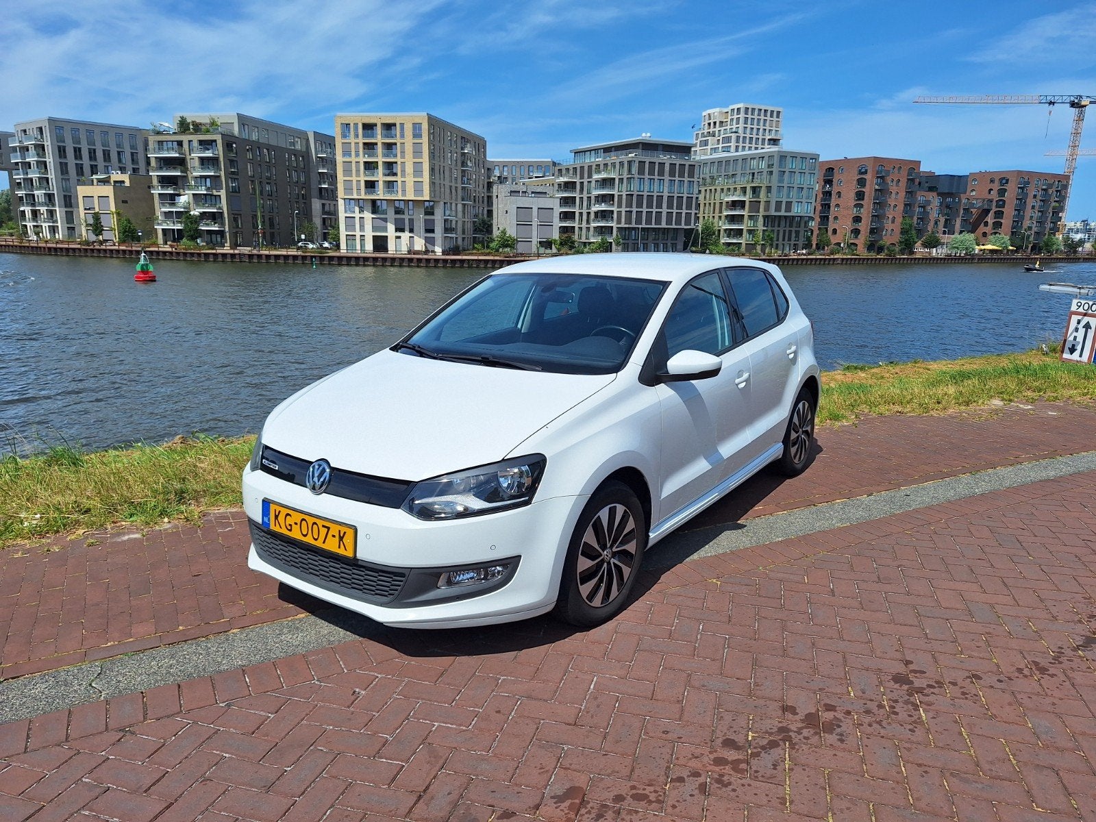 Volkswagen Polo 1.0 TSI 70KW DSG 2016 Wit, Auto's, Volkswagen, Stof, 40 €/maand, 95 pk, 1039 kg