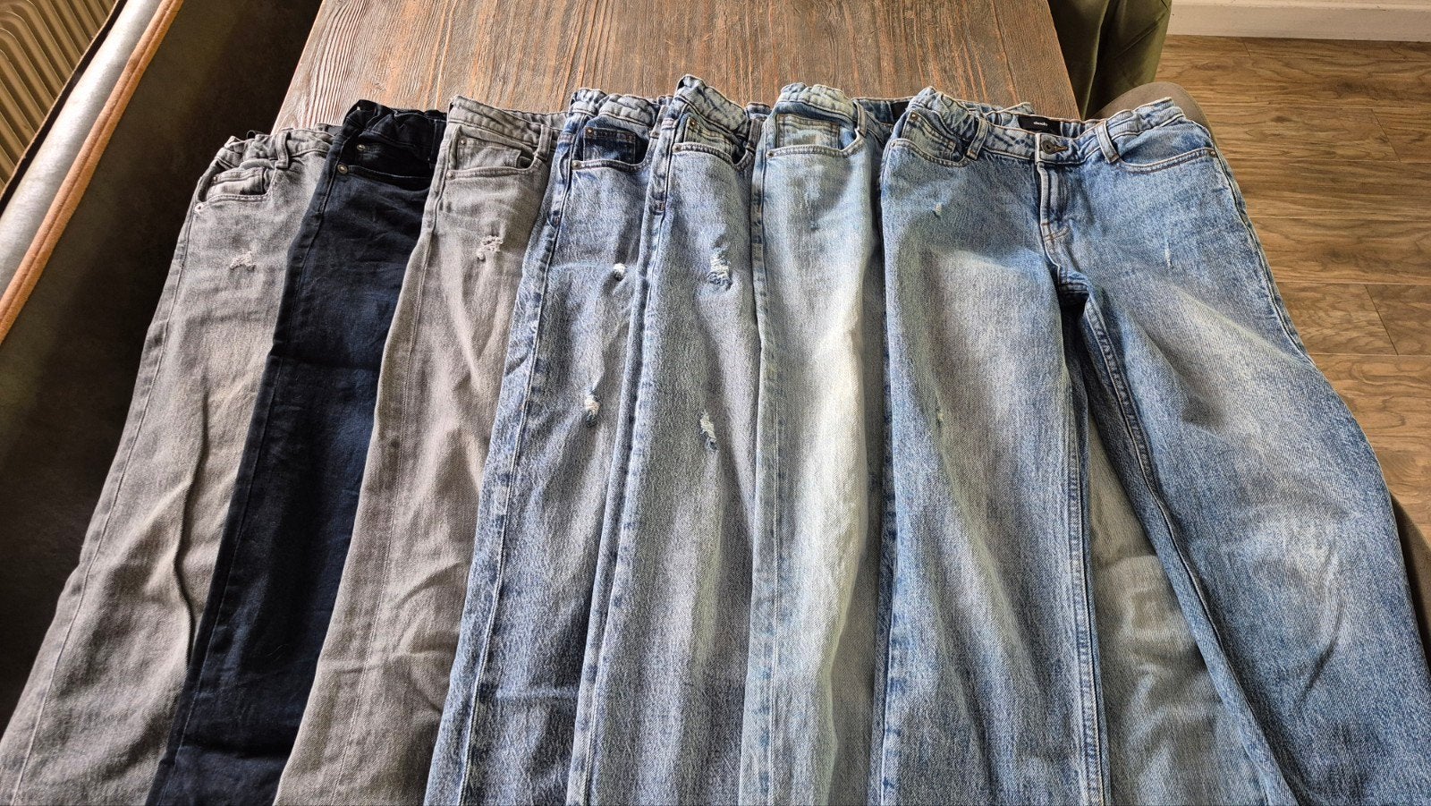 Diverse spijkerbroeken - Verschillende kleuren en maten, Broek, Ophalen of Verzenden, Zo goed als nieuw, Shoeby
