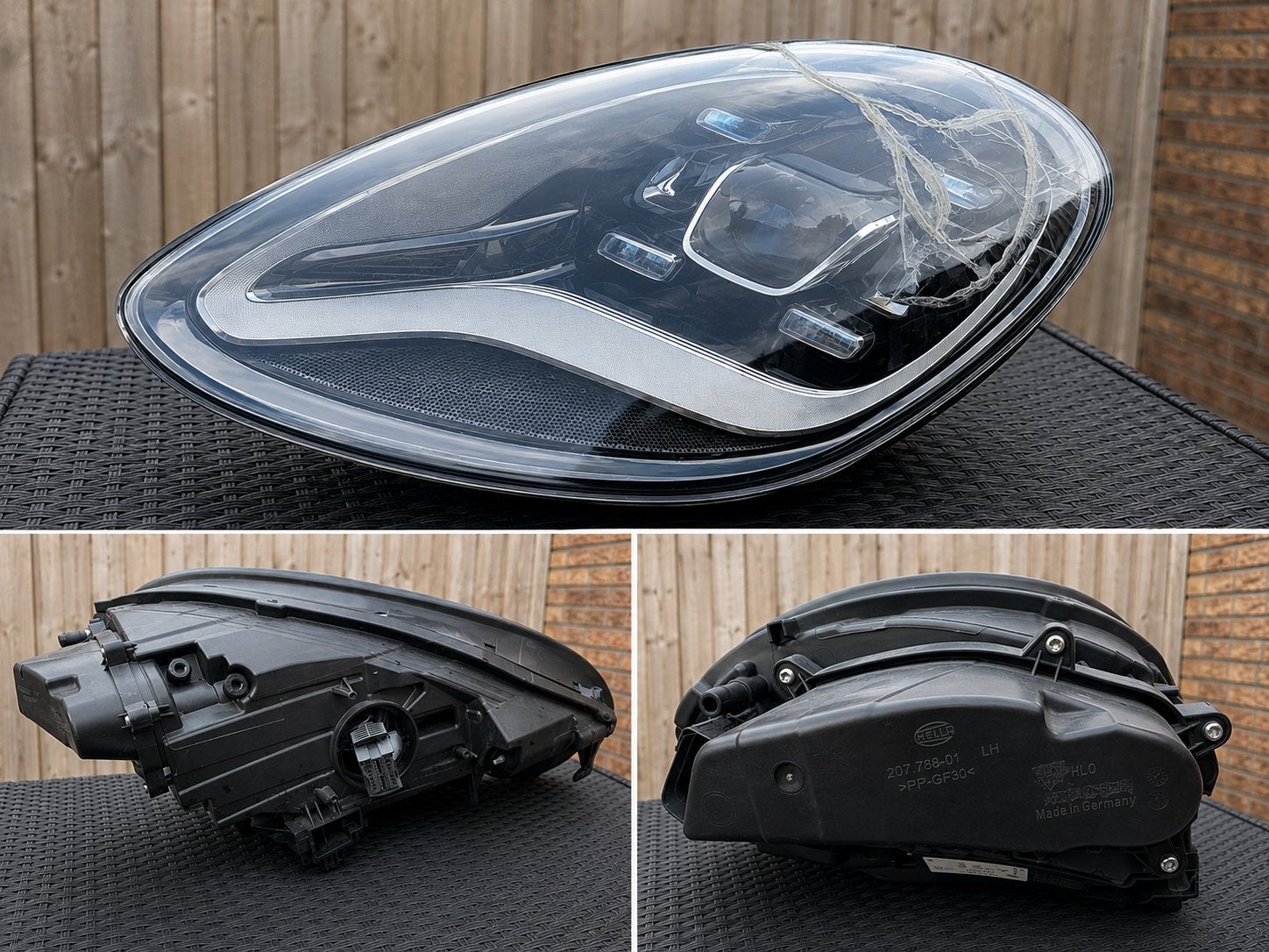 Porsche Panamera LED Koplamp Links - Beschadigd, Auto-onderdelen, Verlichting, Ophalen, Gebruikt, Porsche