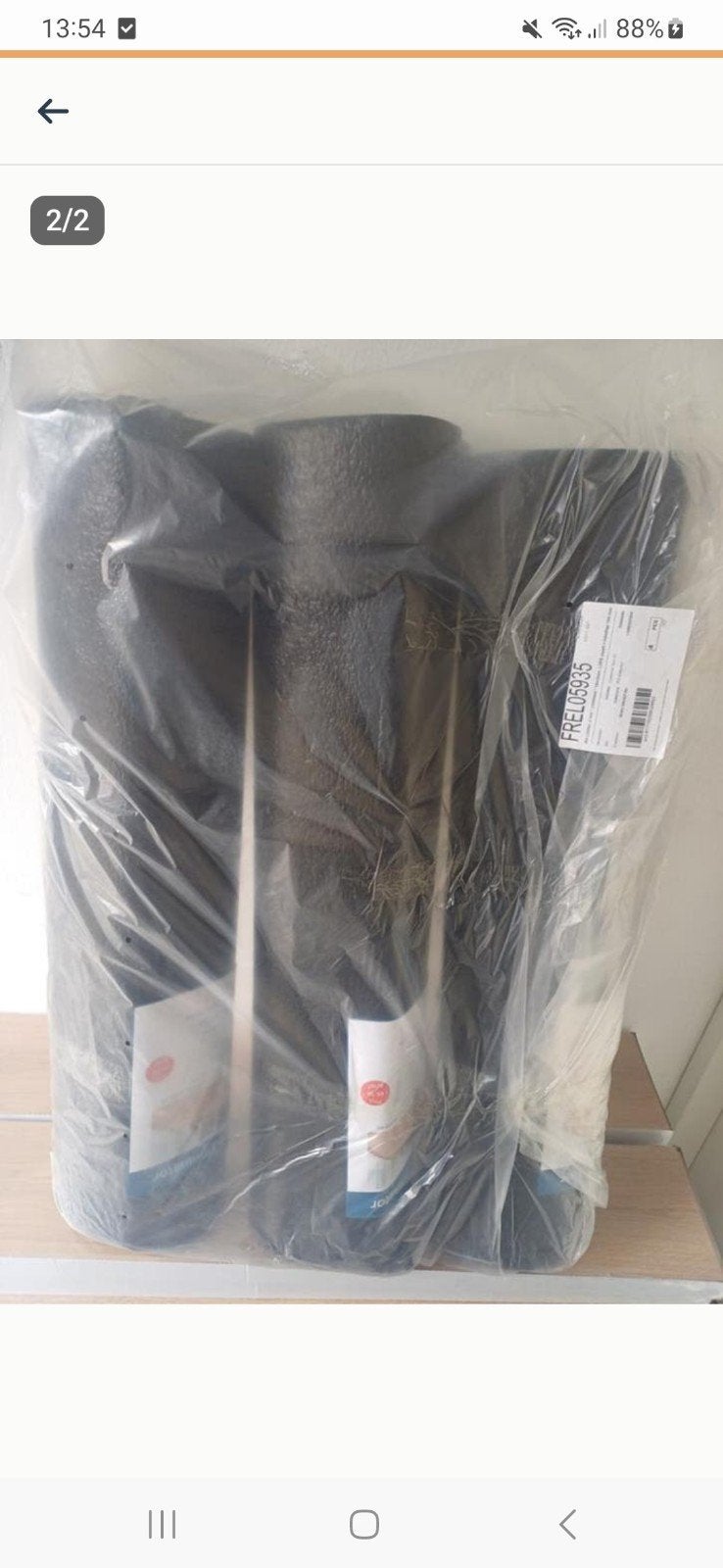 Nieuwe rol LDPE zwart + folieflap 100 mm, Ophalen, Nieuw