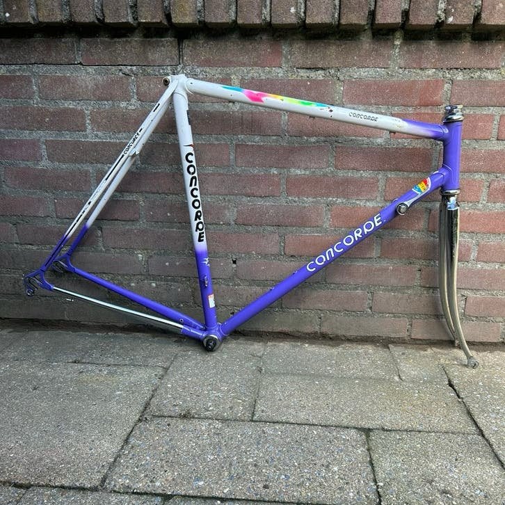 Concorde frame 1993 Italiaans  retro vintage racefiets frame, Ophalen of Verzenden, Gebruikt, Racefiets, Frame