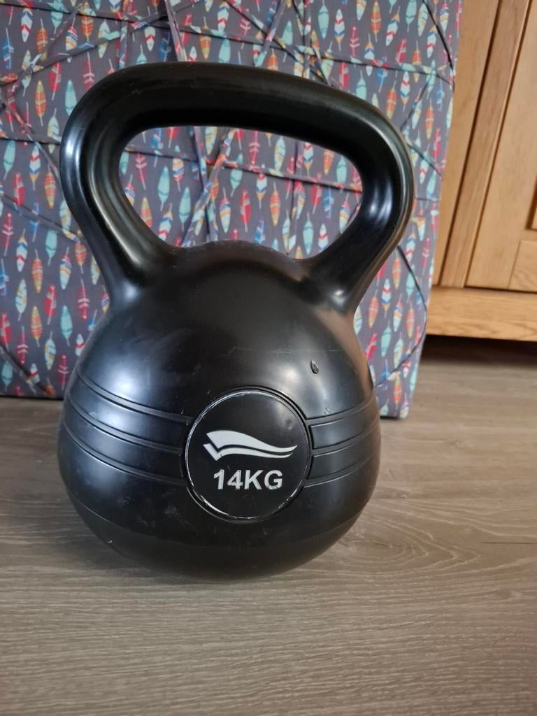 Kettlebell 14 kg, Sport en Fitness, Fitnessmaterialen, Ophalen, Gebruikt, Kettlebell