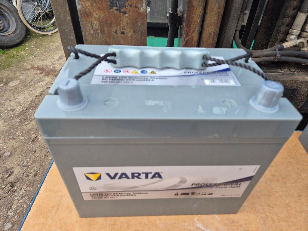 Varta LAD85 AGM 12V 85Ah 465A/EN Deep Cycle Accu, ., Nieuw, Ophalen of Verzenden, .
