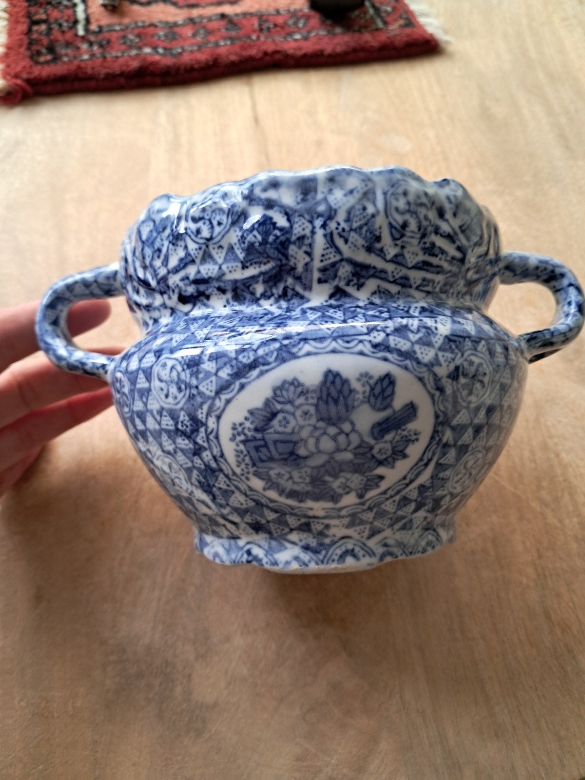 amfora cache pot japans chinees porselein 12cm hoog, Antiek en Kunst, Ophalen of Verzenden