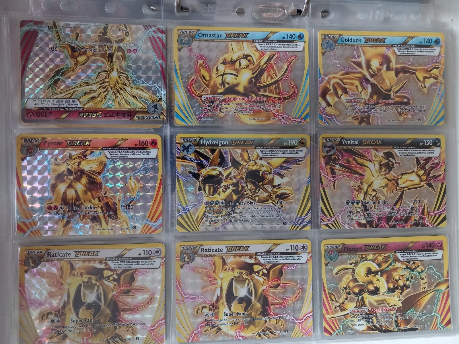 Pokémon BREAK Kaarten 9x, Ophalen of Verzenden, Zo goed als nieuw, Meerdere kaarten, Foil