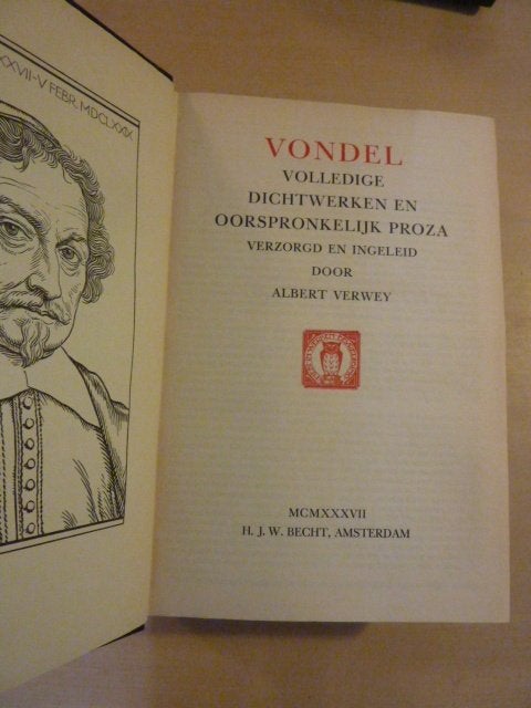 Albert Verwey - Vondel dichtwerken en proza, Ophalen of Verzenden, Gelezen