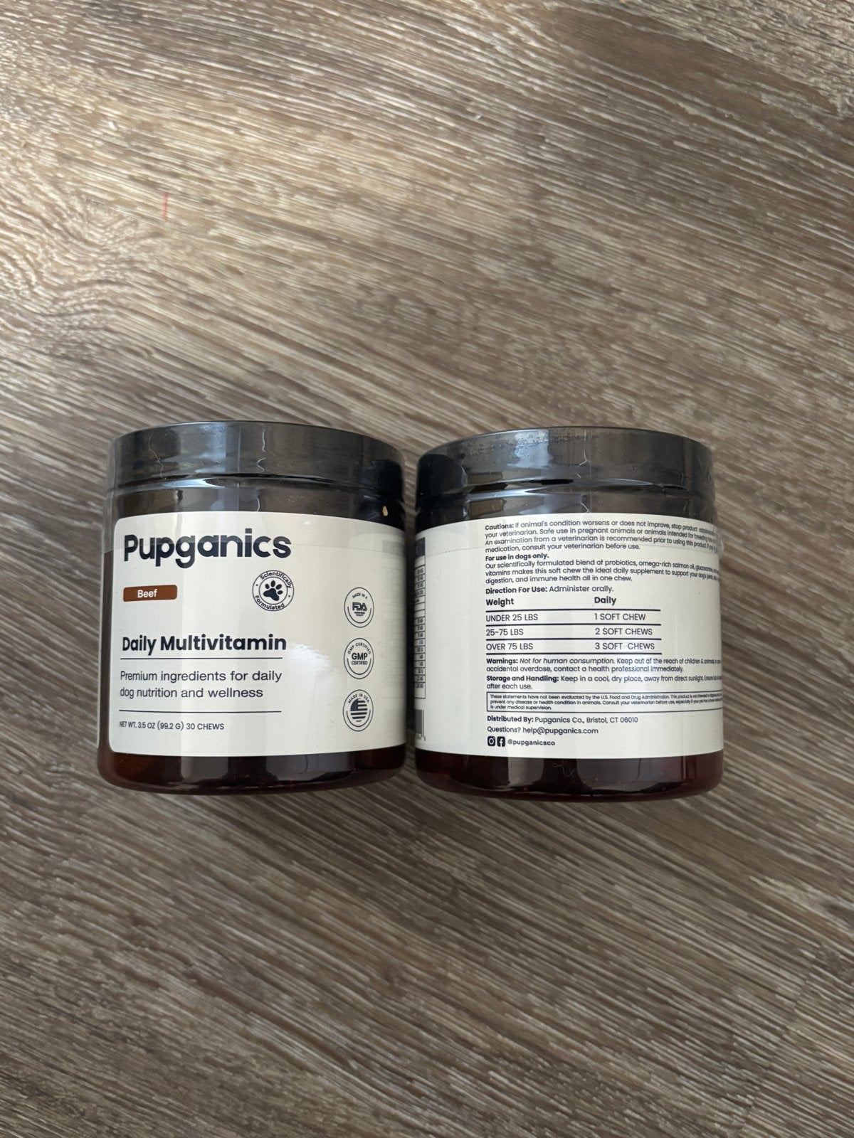 Pupganics Daily Multivitamin Beef chews voor honden, Ophalen of Verzenden, Hond