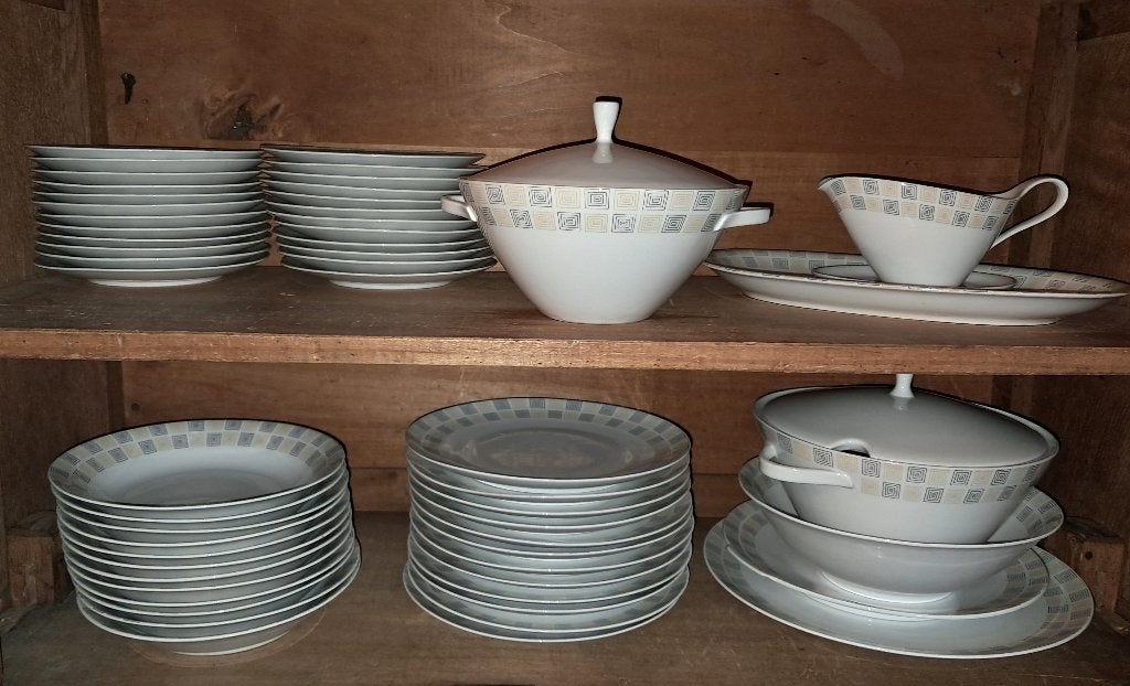 Vintage Winterling Bavaria porseleinen servies compleet gaaf, Ophalen, Overige merken, Vintage, Zo goed als nieuw