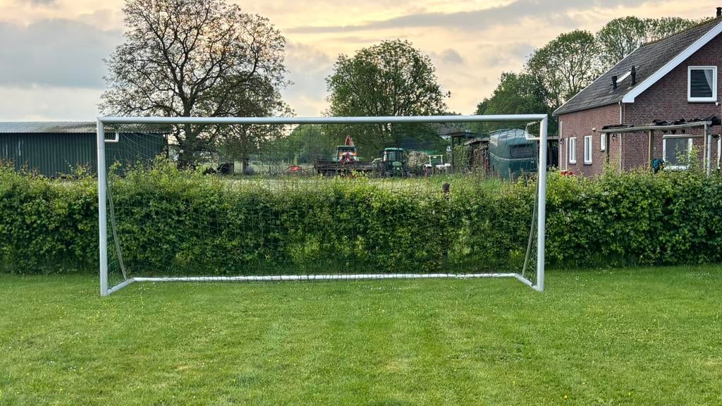 Calzio champion 500 aluminium voetbalgoal, Maat XL, Ophalen, Gebruikt, Overige typen