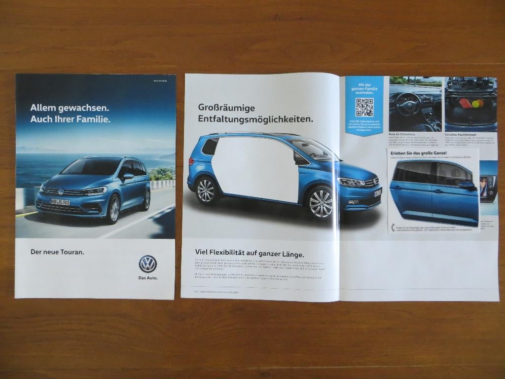 Volkswagen Touran (2015) met lenticulaire foto, Ophalen of Verzenden, Nieuw, Volkswagen