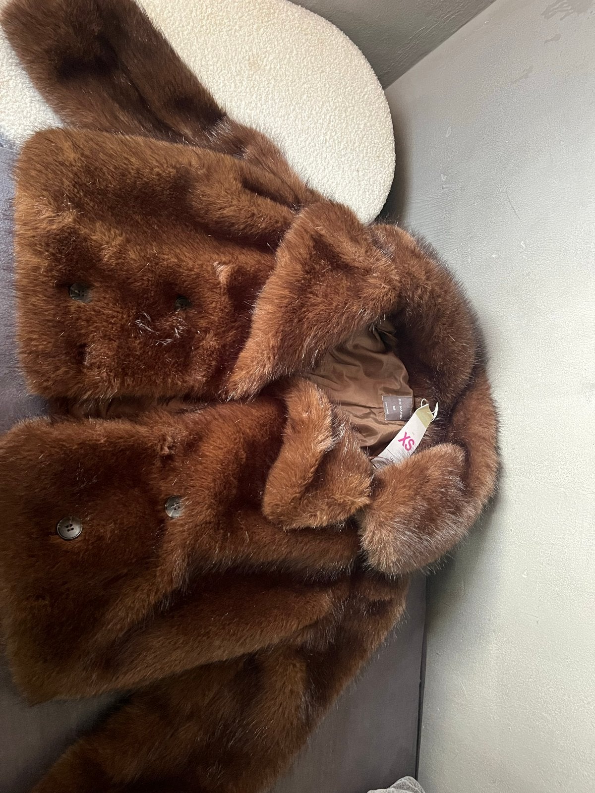 Bonte jas Primark - Maat XS, Ophalen, Zo goed als nieuw, Maat 34 (XS) of kleiner, Bruin