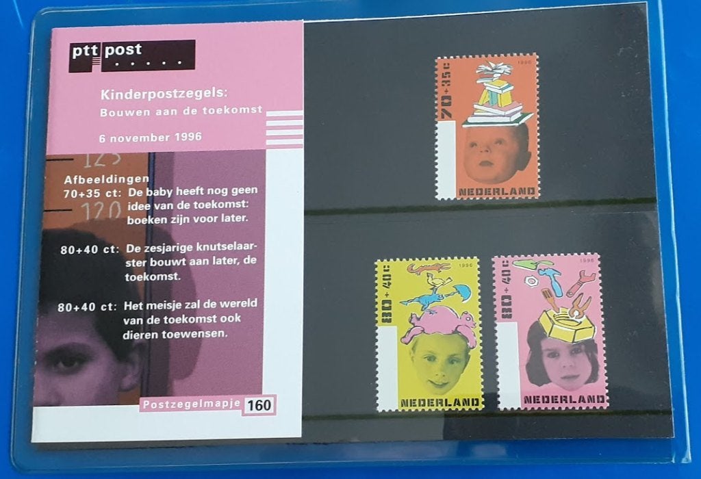 Kinderpostzegels 1996 Feest - Postzegelmapje 160, Verzenden, Na 1940, Postfris