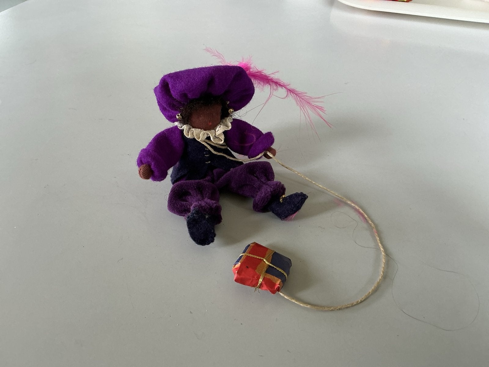 Handgemaakte Piet van wolvilt - 15 cm, Ophalen of Verzenden, Nieuw, Figuurtje(s), Wolvilt