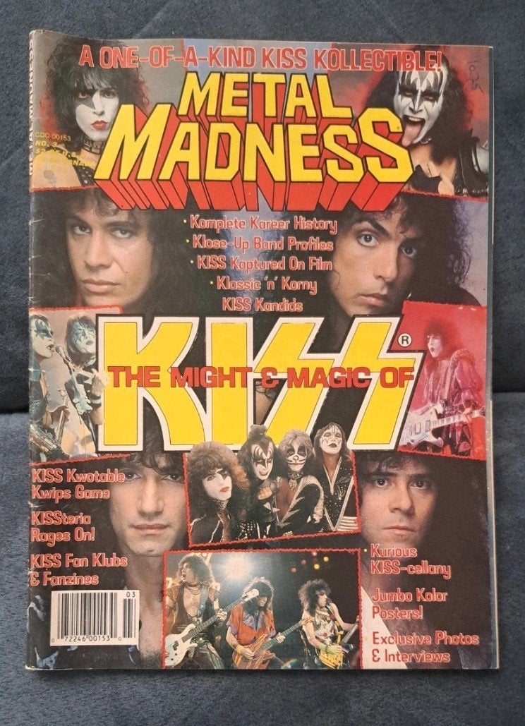 Kiss Metal Madness magazine - Collectors item met posters, Boeken, Tijdschriften en Kranten, Ophalen of Verzenden, Gelezen, Muziek, Film of Tv