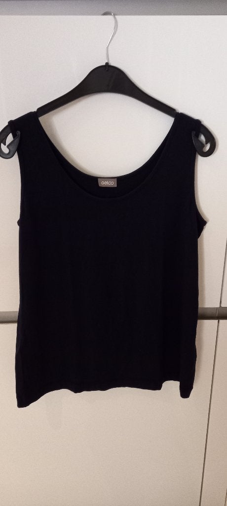 Gelco blauwe dames top/zomerhemd maat 44., Blauw, Maat 42/44 (L), Ophalen of Verzenden, Zonder mouw