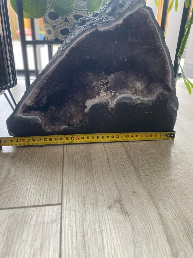 Grote Amethist Geode - Prachtige Natuurlijke Kristal, Ophalen of Verzenden, Zo goed als nieuw