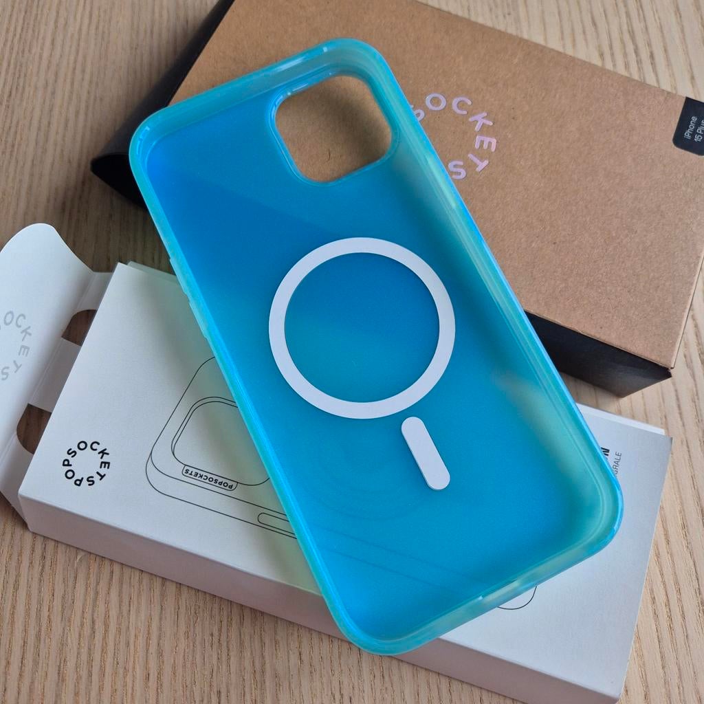 Nieuw! Popsockets iPhone 15 Plus MagSafe hoesje, Ophalen of Verzenden, Nieuw, Blauw
