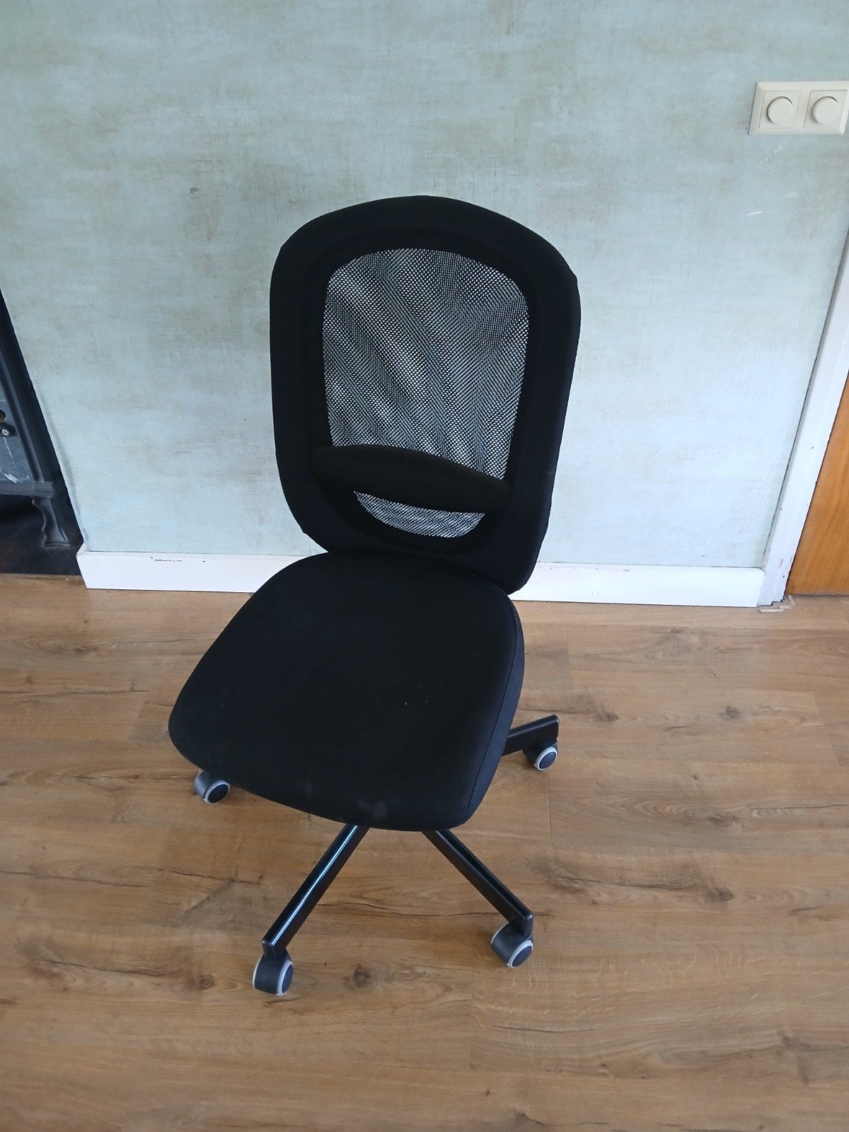 bureau stoel ikea, Ophalen, Zwart