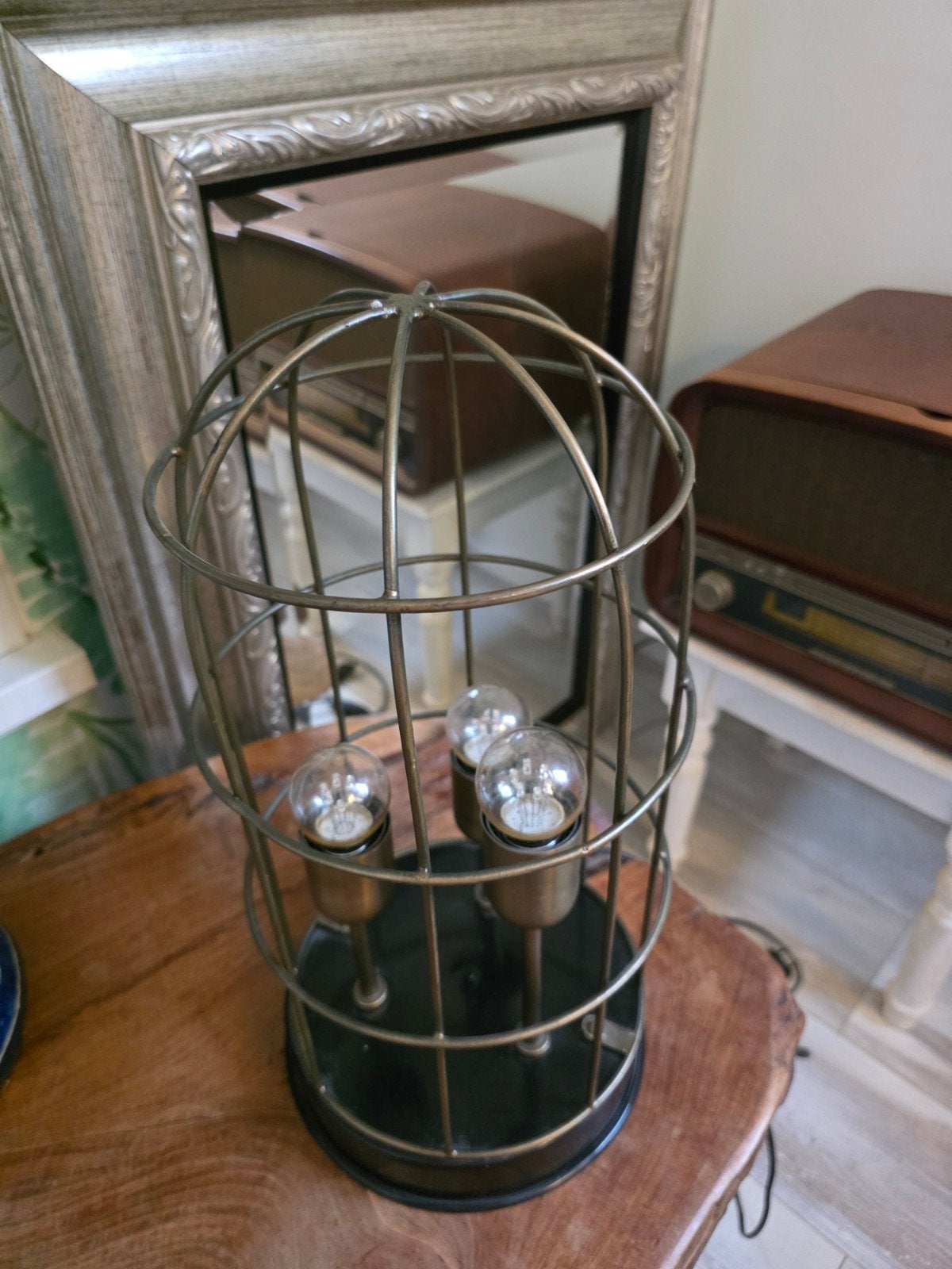 Vintage kooilamp met 3 lichtpunten, Ophalen