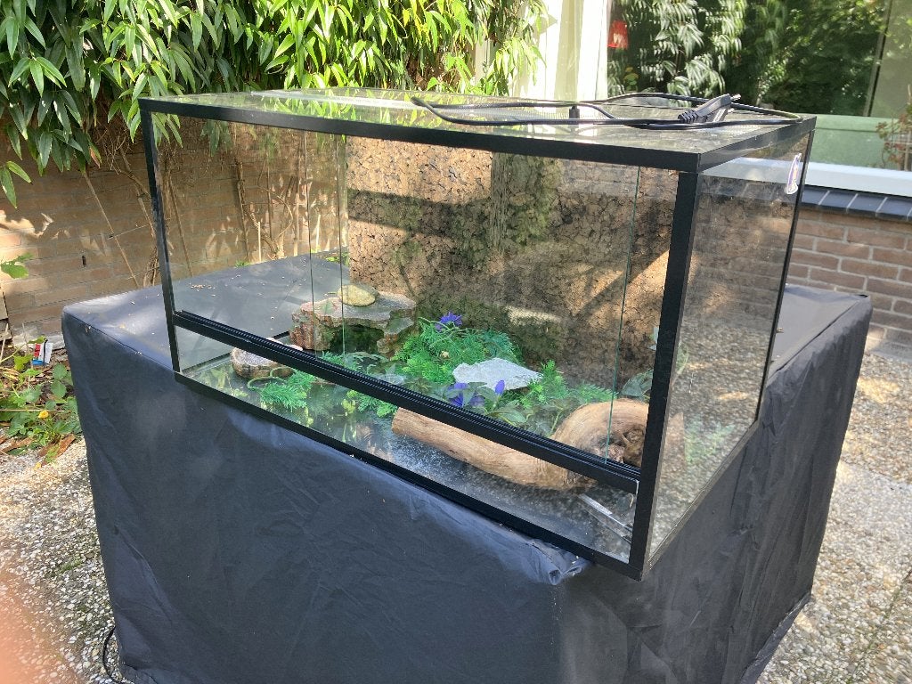 Terrarium 75x40x40cm, Dieren en Toebehoren, Reptielen en Amfibieën | Toebehoren, Ophalen, Gebruikt, Terrarium of Paludarium