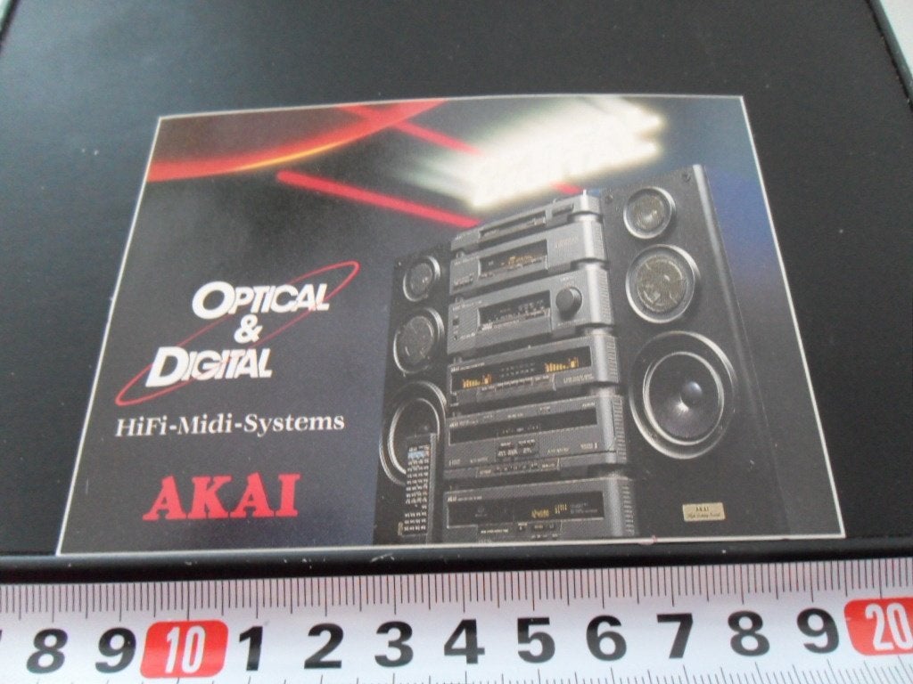 sticker AKAI optical & digital hifi midi systems, Ophalen of Verzenden, Zo goed als nieuw