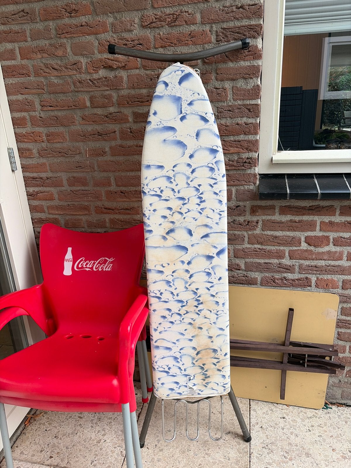 Strijkplank met blauw/wit patroon, Witgoed en Apparatuur, Ophalen, Gebruikt